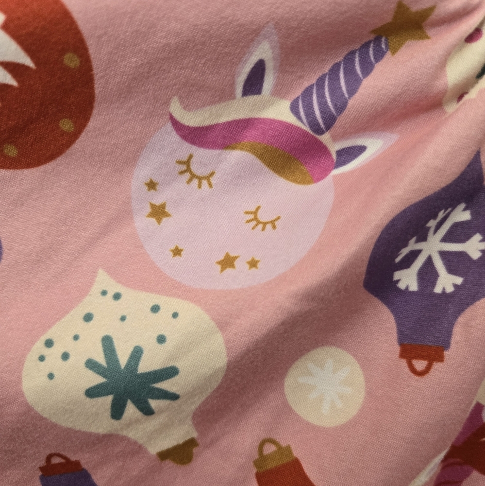 2T Unicorn Xmas Ruffle dress